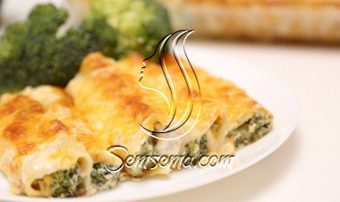 كانيلوني بالخضار والكريمة بالفيديو