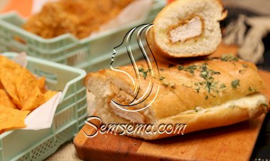 ساندوتش الدجاج بالفيديو