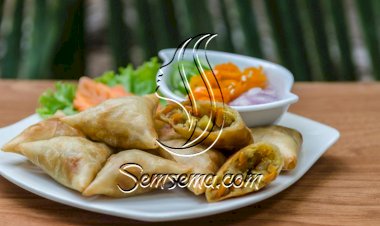 سمبوسة الدجاج بالفطر بالفيديو