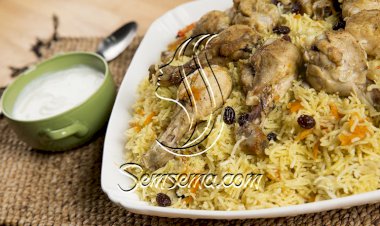 أرز بخاري مدخن بالفيديو