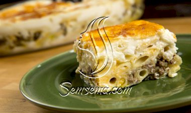 مكرونة بالبشاميل بالفيديو