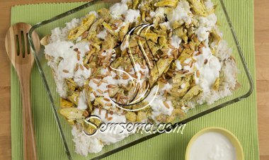 فتة الدجاج بالأرز بالفيديو