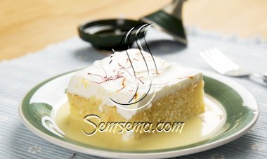 كيكة الزعفران بالفِيديو