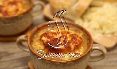 شوربة البصل بالجبن بالفيديو