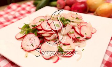 سلطة الفجل بالفيديو