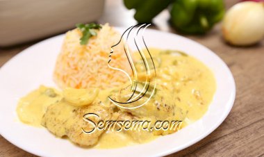 سمك فيليه بالكريمة بالفيديو