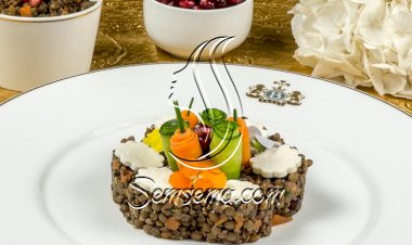 سلطة العدس الأخضر