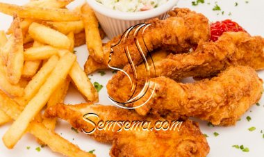 أصابع الدجاج بالشوفان