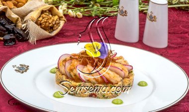 سلطة الكسكس بالجمبري