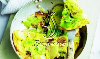 تورتيلا الكراث على الطريقة الإسبانية