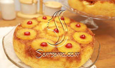 كيكة الأناناس بالفيديو