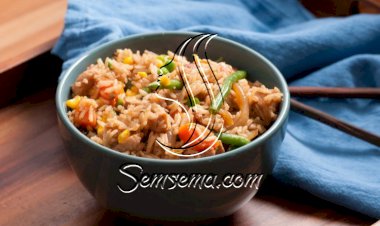 أرز صيني بالدجاج صحي للرجيم