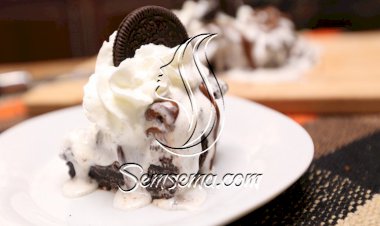 كيك الأوريو بالآيس كريم بالفيديو