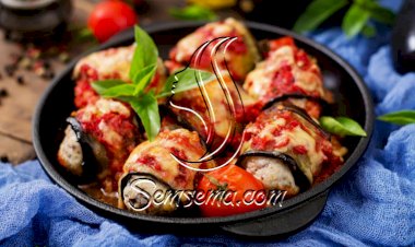 رولات الباذنجان بجبن البارميزان للرجيم