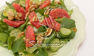 سلطة الجريب فروت بالفيديو