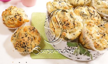 مافن الجبنة والزعتر بالفيديو