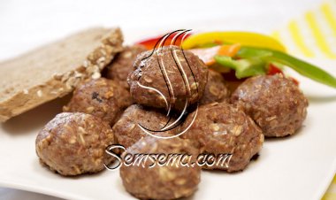 كرات اللحم بالشوفان بالفيديو