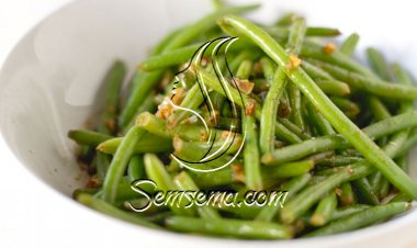 فاصوليا خضراء بالثوم للنباتيين