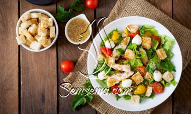 سلطة الدجاج بالموزريلا