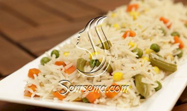الأرز بالخضار بالفيديو