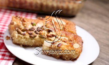 بسبوسة الزبادي بالفيديو