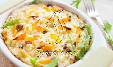 حلى السميد بالمشمش المجفف من المطبخ التركي