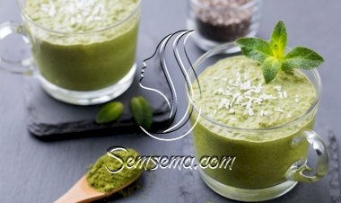 سموذي الشاي الأخضر الصحي