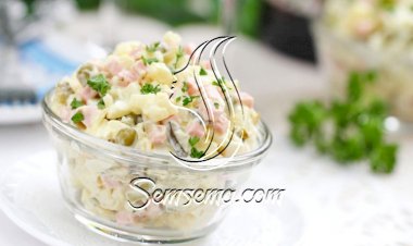 سلطة المكرونة الروسية