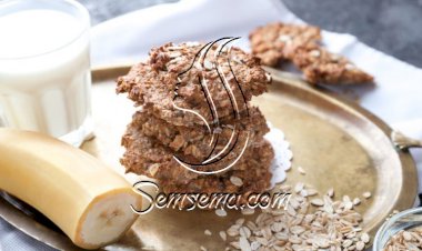 كوكيز الموز بالشوفان الصحي للرجيم