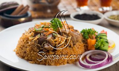 الأرز البخاري باللحم