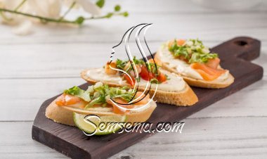 بروسكتا سلمون لمقبلات فاخرة