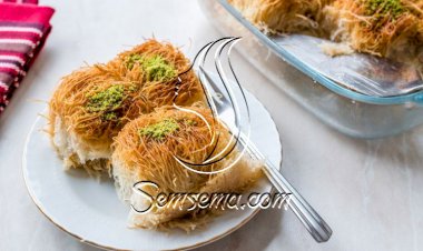 أصابع الكنافة بالقشطة