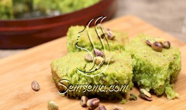 البسبوسة بالفستق الحلبي بالفيديو