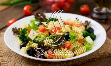 سلطة الباستا بالخضار