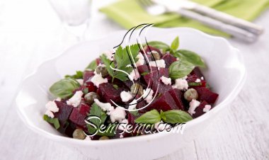 سلطة الشمندر بجبن الفيتا