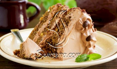 كيكة القهوة والجوز