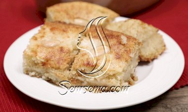 البسبوسة بالقشطة بالفيديو