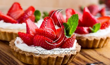 تارت الفراولة بالجبن الكريمي