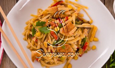 مكرونة بالصويا صوص