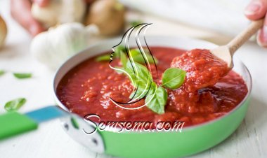 صوص الطماطم بالريحان