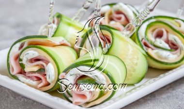 لفائف التيركي بالخيار والجبن