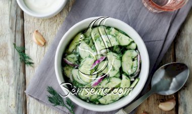 سلطة الزبادي بالخيار والشبت