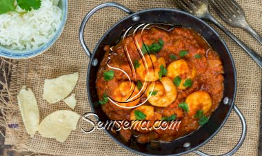 طاجن الجمبري بالفرن