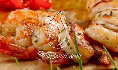 روبيان مشوي بالخلطة للرجيم