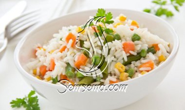 أرز بالفرن مع الخضار