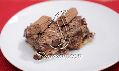 حلى البسكويت بالشوكولاتة بالفيديو