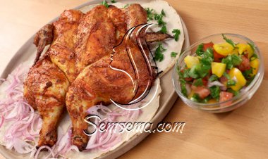 دجاج مشوي بالخلطة بالفيديو