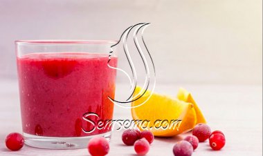 عصير التوت الأحمر مع البرتقال