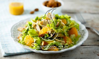 سلطة الدجاج بالبرتقال