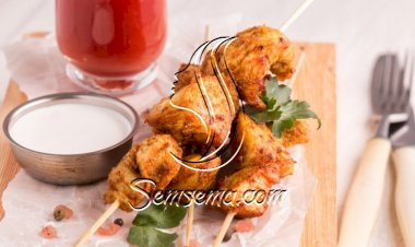 تتبيلة الشيش طاووق بالزبادي